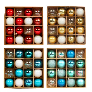 16pcs Bola de Natal Enfeites de Multi-Propósito Pendurar Ornamentos para o interno & o Exterior Decoração