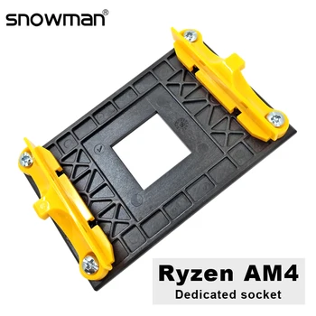 BONECO de neve Ryzen AM4 Cooler Socket Dissipador de calor do Suporte do Radiador Fivela placa-Mãe suporte de montagem de PC Fã Titular da CPU Base de Arrefecimento