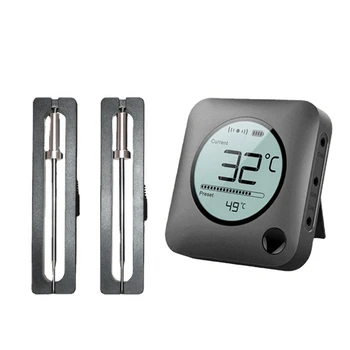 CHURRASCO de confecção do Termômetro do Alimento de Bluetooth Smart Seguro Termômetro da Grade Com o Temporizador de Alarme de Temperatura Para CHURRASQUEIRA Forno de Cozinha