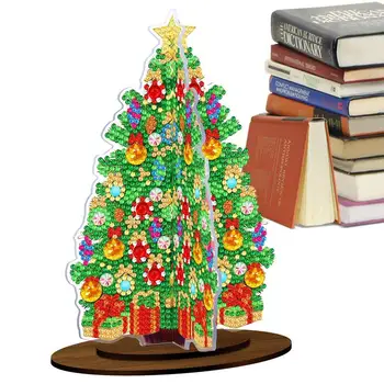 DIY Árvore de Natal de Rodada Completa da Broca Kits de Arte do Mosaico de imagens de Decoração de Casa de Presente de Natal Artesanato