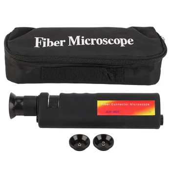 Fibra Óptica Lupa de Mão de Fibra Óptica Microscópio 400X Ampla Compatibilidade para SC FC ST LC