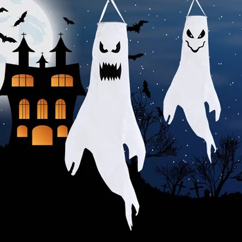 Halloween Ghost Pendurar Acessórios de Cosplay Festa de Jardim ao ar livre Pendurar Ornamentos para Diy Festa de Halloween Decoração de Suprimentos
