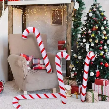 Inflável Doces De Natal De Cana-De-Pau Balões Feliz Natal Decorações Para A Casa De 2023 Natal Natal Natal, Presentes De Ano Novo 2024