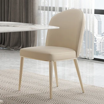 Jantar Branco Modernas Cadeiras De Sala De Estar De Metal Adultos Bonito Nórdicos Presidente Italiano Apoio Para As Costas De Luxo Mueble Metalico Móveis Para Casa