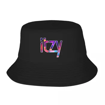 Novo ITZY Logotipo Resumo Clássica T-Shirt, Chapéu de Balde Chapéu de Praia, Chapéu de Crianças Natal black Hat Mulher de Chapéu de Homens