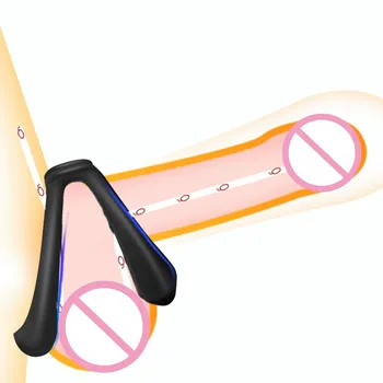 Pênis Anéis de retardar a Ejaculação Masculina Pau Ereção Maca Extender Eróticos Anéis penianos Uretral Castidade Brinquedos Sexuais para os Homens SM Brinquedos