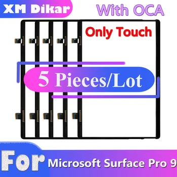 10 PCS Novos Tela de Toque Para o Microsoft Surface Pro 9 Pro9 2038 de Toque Digitador do Painel de Vidro Frontal Para o Surface Pro 9 contato com a OCA
