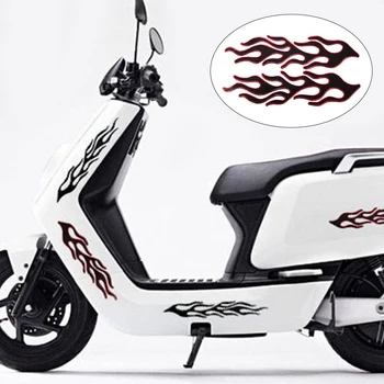 2Pcs 3D Universal Moto Chama Impermeável Tanque de Gás Decalques Adesivos Para Honda Shadow Suzuki GSXR