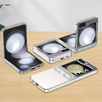 Kisscase Mola Dobradiça Sólido Telefone Case Para Samsung Galaxy Z Flip 5 All-inclusive Anti-queda de Moda Tampa de Proteção Para o Flip 5