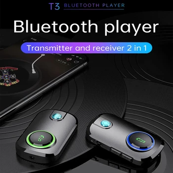 Receptor de música Adaptador de Áudio Bluetooth 5.0 Transmissor Receptor Mini Estéreo de 2-em-1 para a TV do Carro do Computador Kit de Áudio sem Fios Adapte