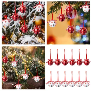 Sino De Natal Decoração Pingente De Decoração De Árvore De Natal Pingente Sino De Natal Vintage Cristal Coroa De Flores De Decoração De Casamento