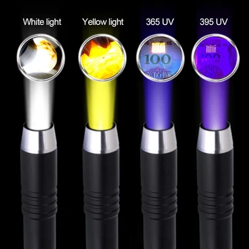 TorchLight Fontes Portátil Dedicado Lanterna UV Ultravioleta Pedras preciosas, Jóias de âmbar Dinheiro