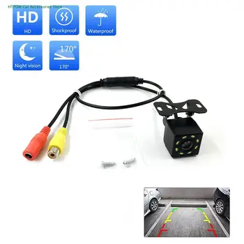 Visão Traseira do carro Câmera de Visão Noturna de marcha à ré Estacionamento Auto Monitor Impermeável Imagem HD LED Auto Câmera de segurança